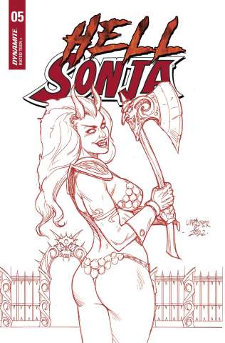 Hell Sonja #5 (15 Copy Linsner Red Cover)