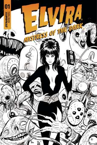 Elvira: Mistress of the Dark #1 (30 Copy Strahm B&W Cover)