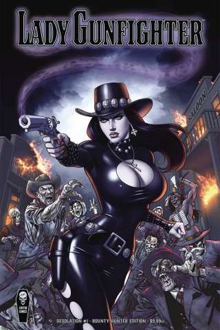 Lady Gunfighter: Desolation #1 (Merhoff Bounty Hunter Cover)