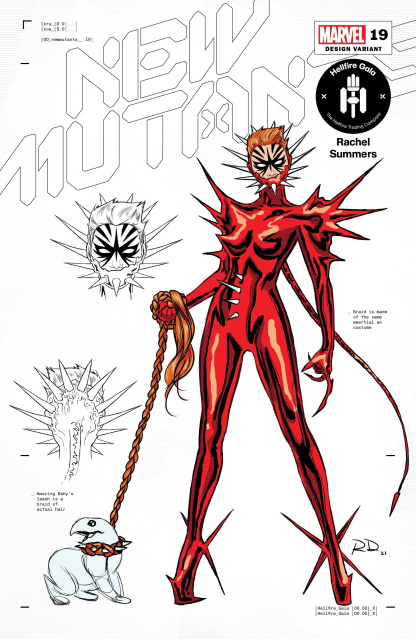 New Mutants #19 (Dauterman Rachel Summers Design Cover)