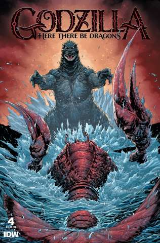 Godzilla: Here There Be Dragons #4 (Kirkham Cover)