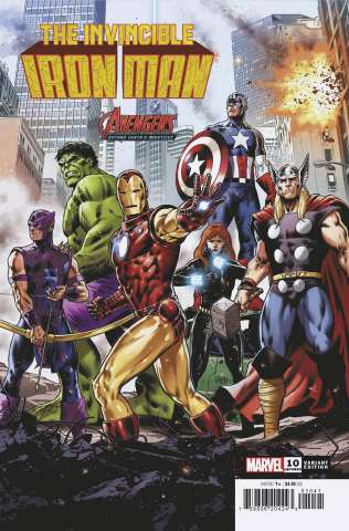 The Invincible Iron Man #10 (Cafu Avengers 60th Anniversary Cover)
