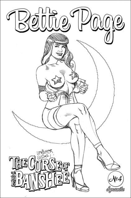 Bettie Page and The Curse of the Banshee #4 (25 Copy Linsner Cover)
