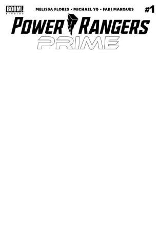 Power Rangers Prime #1 (Blank Sketch Cover)