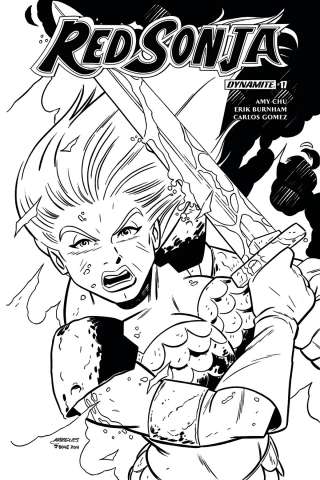 Red Sonja #17 (Marques B&W Cover)