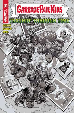 Garbage Pail Kids: Trashin' Through Time #1 (15 Copy Meeks B&W Cover)