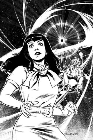Bettie Page: Unbound #5 (7 Copy Ohta B&W Virgin Cover)