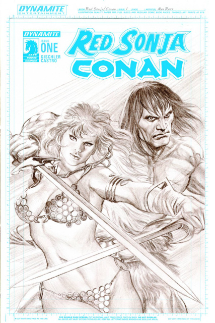Red Sonja / Conan #1 (25 Copy Ross Artboard Cover)