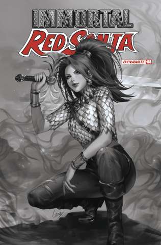 Immortal Red Sonja #8 (10 Copy Leirix B&W Cover)