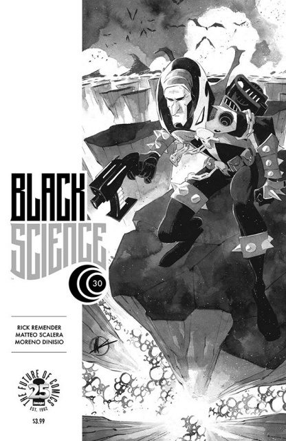 Black Science #30 (Spawn Month B&W Cover)