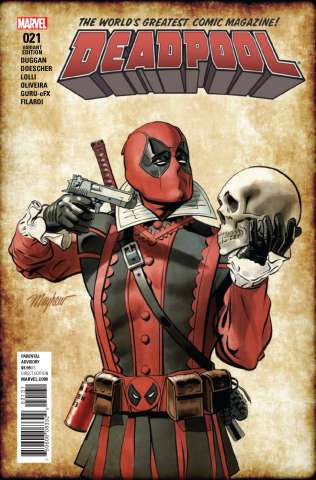 Deadpool #21 (Mayhew Shakespeare Cover)