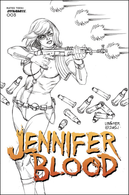 Jennifer Blood #3 (15 Copy Linsner B&W Cover)