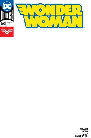 Wonder Woman #58 (Blank Cover)