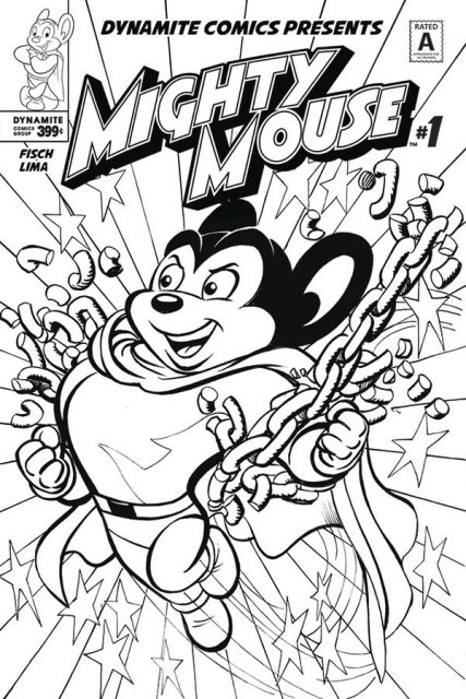 Mighty Mouse #1 (Coloring Book Cover)