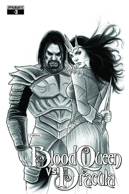 Blood Queen vs. Dracula #3 (15 Copy Neves B&W Cover)