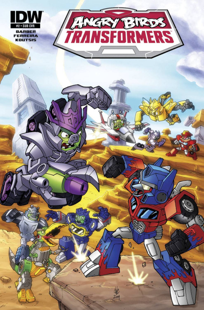 Angry Birds / Transformers #2 (Subscription Cover)