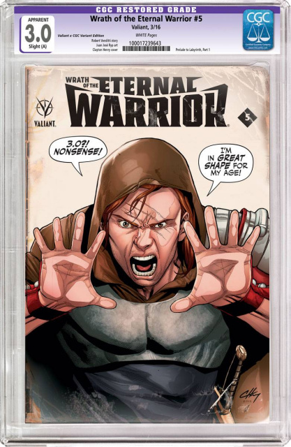 Wrath of the Eternal Warrior #5 (CGC Replica Henry Cover)