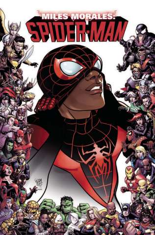 Miles Morales: Spider-Man #9 (Ferry Marvel 80th Anniversary Frame Cover)