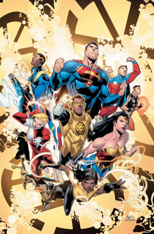 Justice League vs. The Legion of Super-Heroes #1 (Scott Godlewski Cover)
