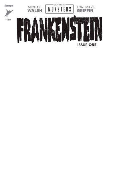 Universal Monsters: Frankenstein #1 (Blank Sketch Cover)