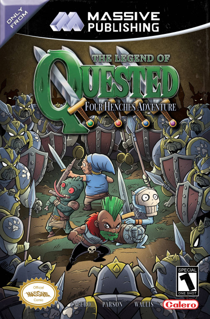 Quested: The Four Henches Adventure (Video Game Homage Cover)