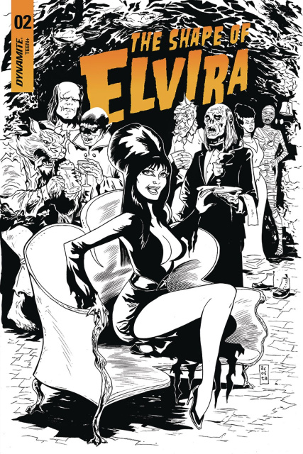 The Shape of Elvira #2 (30 Copy Acosta B&W Cover)