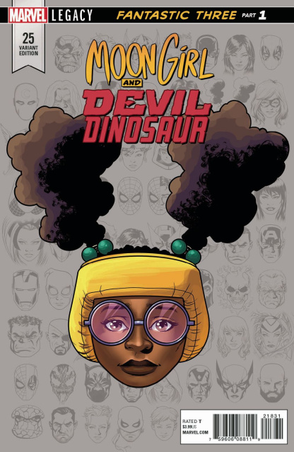 Moon Girl and Devil Dinosaur #25 (Legacy Headshot Cover)