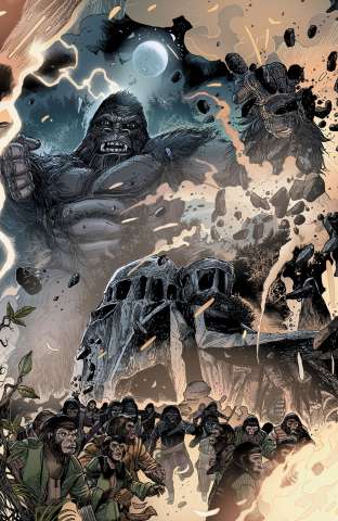 Kong on The Planet of the Apes #5 (Connecting Magno Cover)