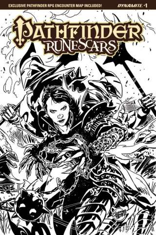 Pathfinder: Runescars #2 (20 Copy Borges B&W Cover)