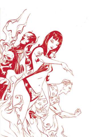 Vampirella: The Dark Powers #2 (Lee Crimson Red Line Art Virgin Cover)