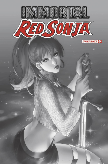 Immortal Red Sonja #4 (10 Copy Leirix B&W Cover)