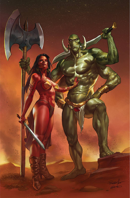Dejah Thoris vs. John Carter of Mars #3 (Parrillo Virgin Cover)