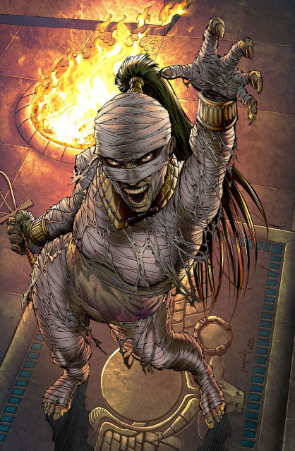 Grimm Fairy Tales: Van Helsing vs. The Mummy of Amun Ra #5 (Metcalf Cover)