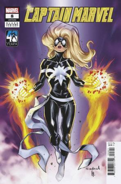 Captain Marvel #8 (Sergio Davila Black Costume Cover)