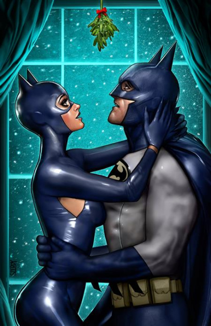 Catwoman #50 (Nathan Szerdy Holiday Card Stock Cover)