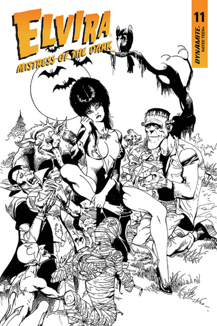 Elvira: Mistress of the Dark #11 (11 Copy Castro B&W Cover)
