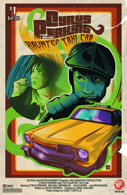 Cyrus Perkins and the Haunted Taxi Cab #1 (Movie Poster Cover)