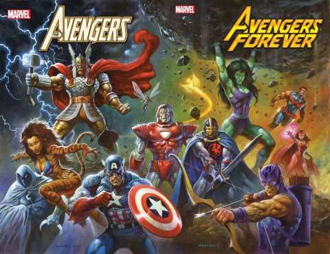 Avengers Forever #13 (Horley '80s Avengers Assemble Connect Cover)
