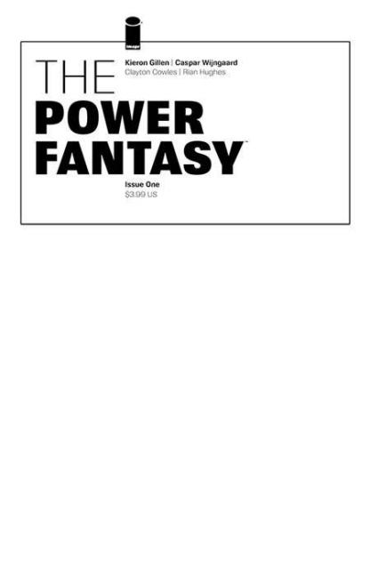 The Power Fantasy #1 (Blank Sketch Cover)