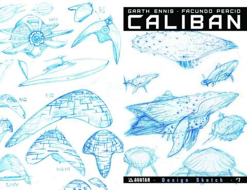 Caliban #7 (Design Sketch Cover)
