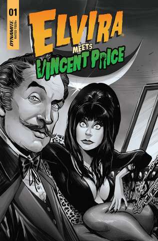 Elvira Meets Vincent Price #1 (30 Copy Samu B&W Cover)