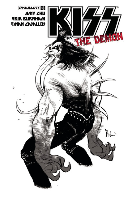 KISS: The Demon #3 (10 Copy Strahm B&W Cover)