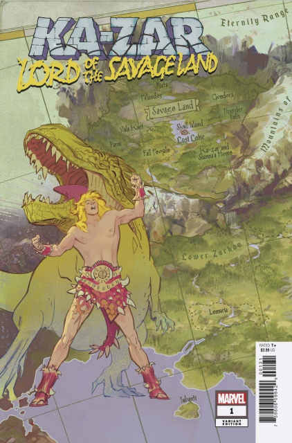 Ka-Zar: Lord of the Savage Land #1 (Garcia Map Cover)