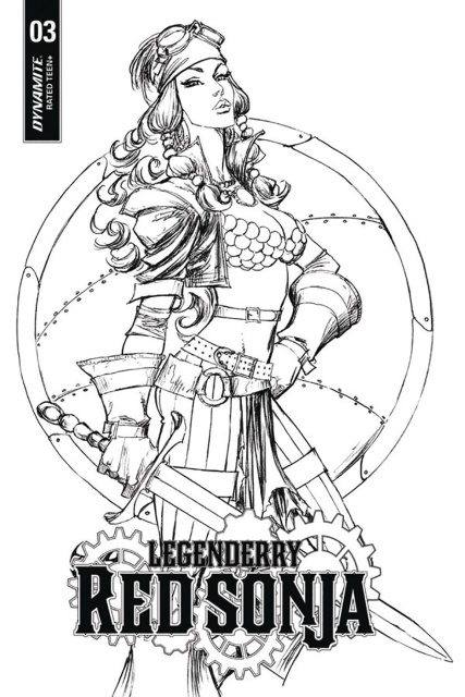 Legenderry: Red Sonja #3 (10 Copy Benitez B&W Cover)