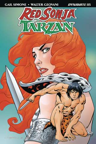 Red Sonja / Tarzan #5 (Lopresti Cover)