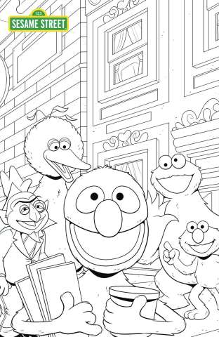 Sesame Street #1 (Coloring Book Sketch Cover)