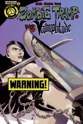 Zombie Tramp vs. Vampblade #1 (Vampblade Risque Cover)