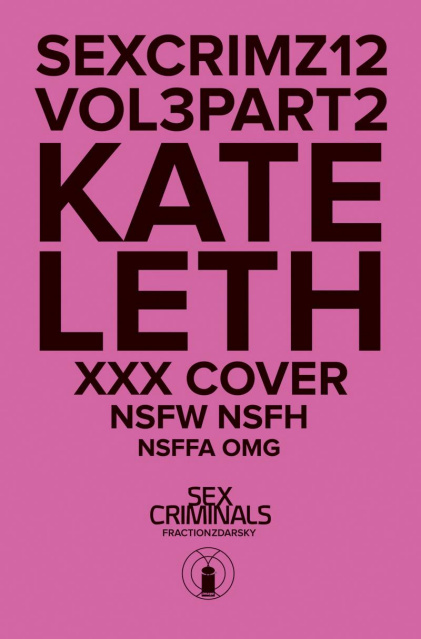 Sex Criminals #12 (Kate Leth XXX Cover)