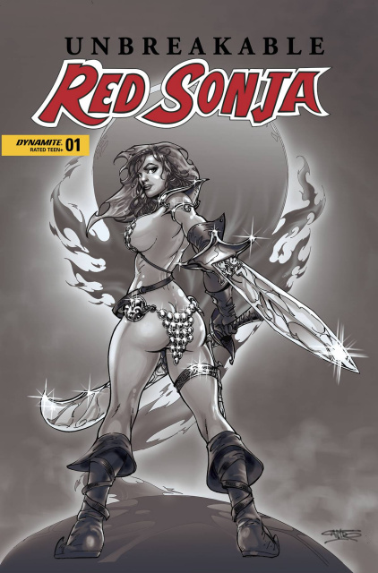 Unbreakable Red Sonja #1 (7 Copy Castro B&W Cover)