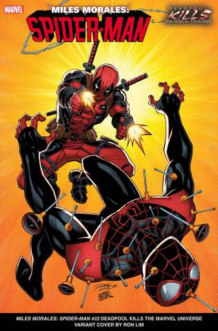 Miles Morales: Spider-Man #22 (Lim Deadpool Kills Marvel Cover)